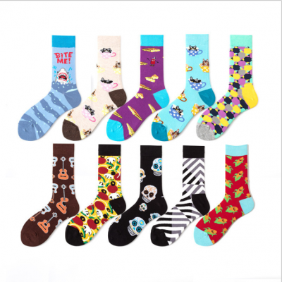 New arrival  fashion Europe and America colorful casual cotton street skateboard men women sock